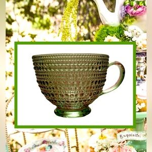 VINTAGE STYLE KNOBBY GLASS MUG